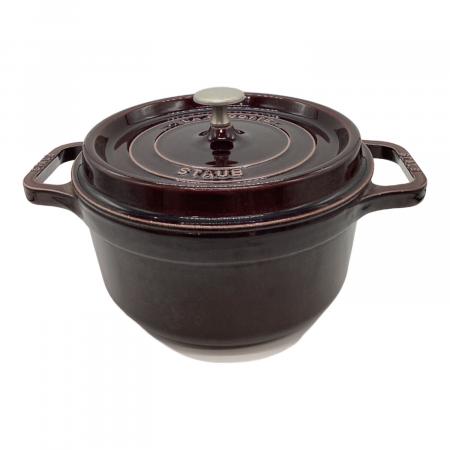 Staub (ストウブ) 両手鍋 22㎝ ワインレッド LA COCOTTE 22
