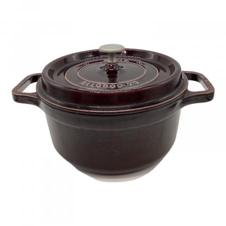 Staub (ストウブ) 両手鍋 22㎝ ワインレッド LA COCOTTE 22