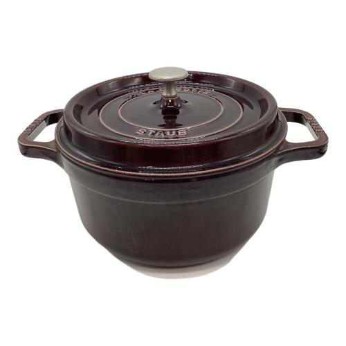 Staub (ストウブ) 両手鍋 22㎝ ワインレッド LA COCOTTE 22