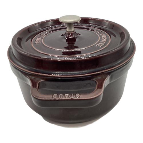 Staub (ストウブ) 両手鍋 22㎝ ワインレッド LA COCOTTE 22
