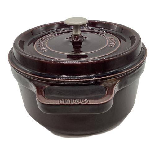 Staub (ストウブ) 両手鍋 22㎝ ワインレッド LA COCOTTE 22