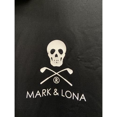 MARK&LONA (マークアンドロナ) モックネック ゴルフウェア(トップス) MLM-40-AU01 メンズ SIZE 46 ブラック×ホワイト