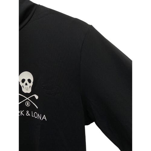 MARK&LONA (マークアンドロナ) モックネック ゴルフウェア(トップス) MLM-40-AU01 メンズ SIZE 46 ブラック×ホワイト