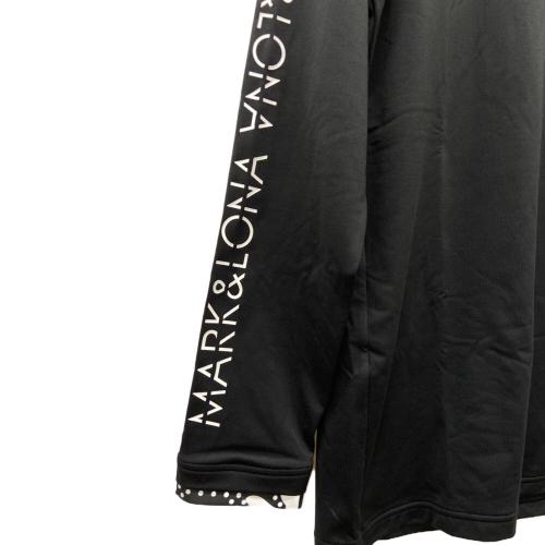 MARK&LONA (マークアンドロナ) モックネック ゴルフウェア(トップス) MLM-40-AU01 メンズ SIZE 46 ブラック×ホワイト