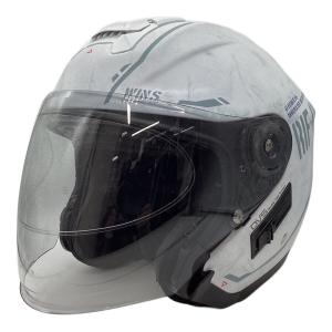 WINS (ウィンズ) バイク用ヘルメット 2022年製 G-FORCE SS JET STEALTH typeC 替えパーツ付き PSCマーク(バイク用ヘルメット)有