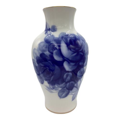 大倉陶園 (オオクラトウエン) 花瓶 ブルーローズ 35cm