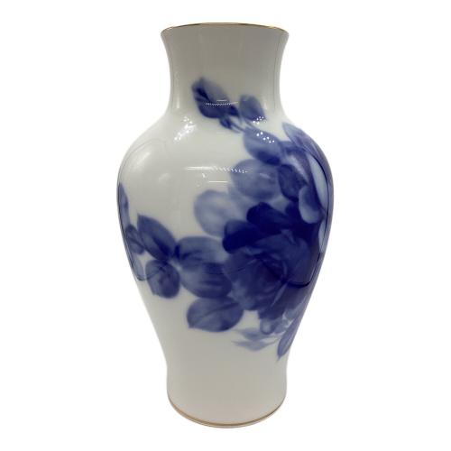 大倉陶園 (オオクラトウエン) 花瓶 ブルーローズ 35cm