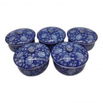 橘吉 (タチキチ) お茶呑茶碗 ▲ 染牡丹蓋付
