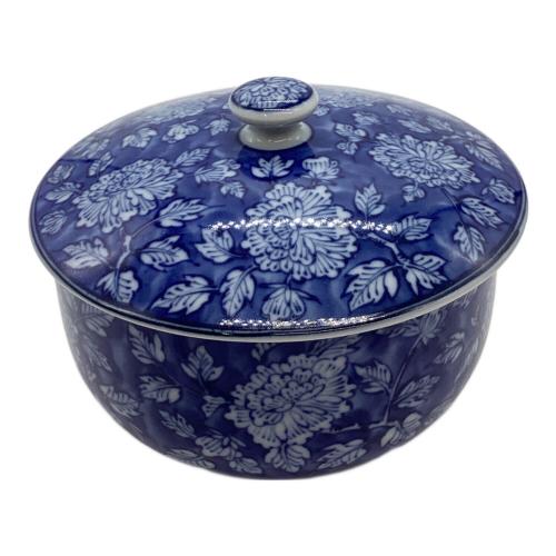 橘吉 (タチキチ) お茶呑茶碗 ▲ 染牡丹蓋付