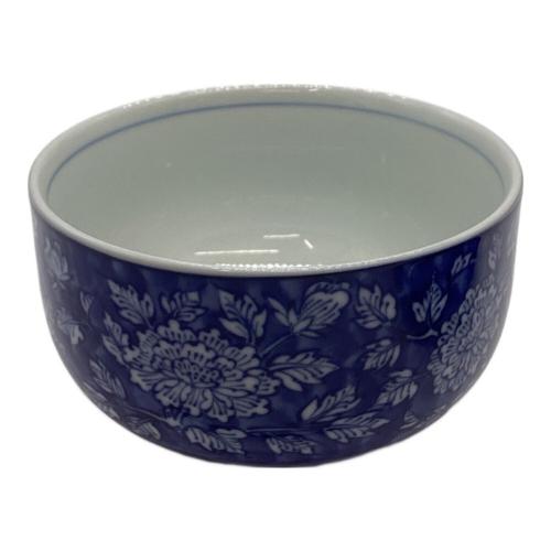 橘吉 (タチキチ) お茶呑茶碗 ▲ 染牡丹蓋付