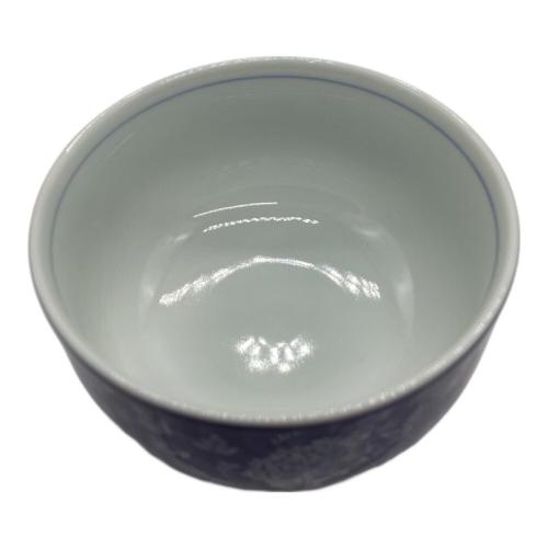 橘吉 (タチキチ) お茶呑茶碗 ▲ 染牡丹蓋付