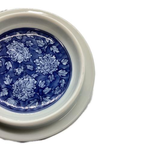 橘吉 (タチキチ) お茶呑茶碗 ▲ 染牡丹蓋付