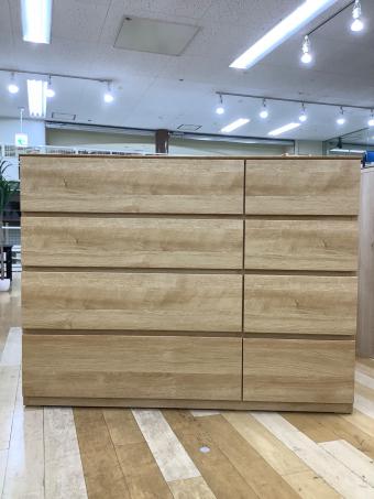ニトリ ローチェスト 259 幅:約120㎝ ナチュラル クエス