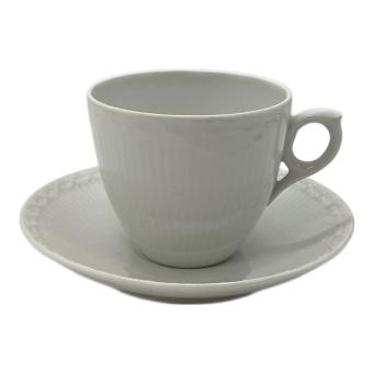 ROYAL COPENHAGEN (ロイヤル・コペンハーゲン) カップ&ソーサー ホワイトフルーテッド・ハーフレース