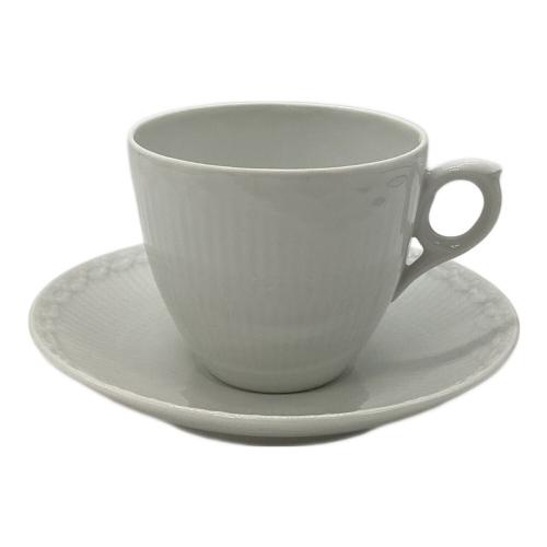ROYAL COPENHAGEN (ロイヤル・コペンハーゲン) カップ&ソーサー ホワイトフルーテッド・ハーフレース