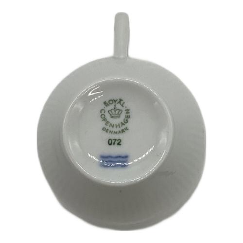 ROYAL COPENHAGEN (ロイヤル・コペンハーゲン) カップ&ソーサー ホワイトフルーテッド・ハーフレース