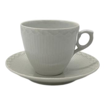 ROYAL COPENHAGEN (ロイヤル・コペンハーゲン) デミタスカップ&ソーサー ホワイトフルーテッド・ハーフレース