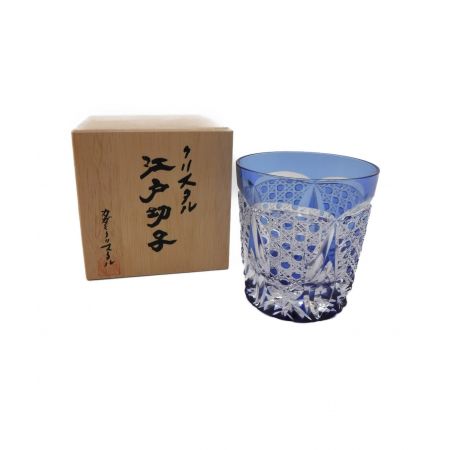 KAGAMI CRYSTAL (カガミクリスタル) 江戸切子ロックグラス 未使用品