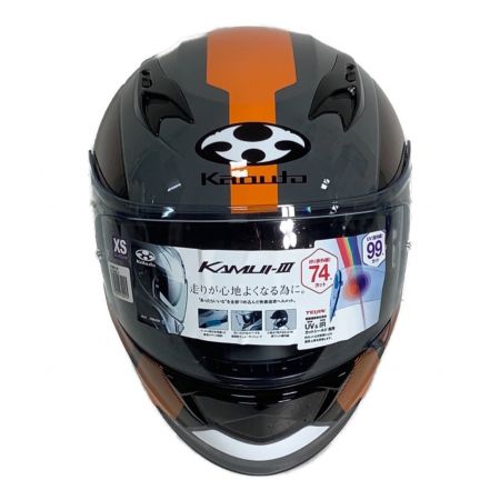 Kabuto (カブト) バイク用ヘルメット SIZE XS KAMUI-Ⅲ JM/ブラック×オレンジ  PSCマーク(バイク用ヘルメット)有