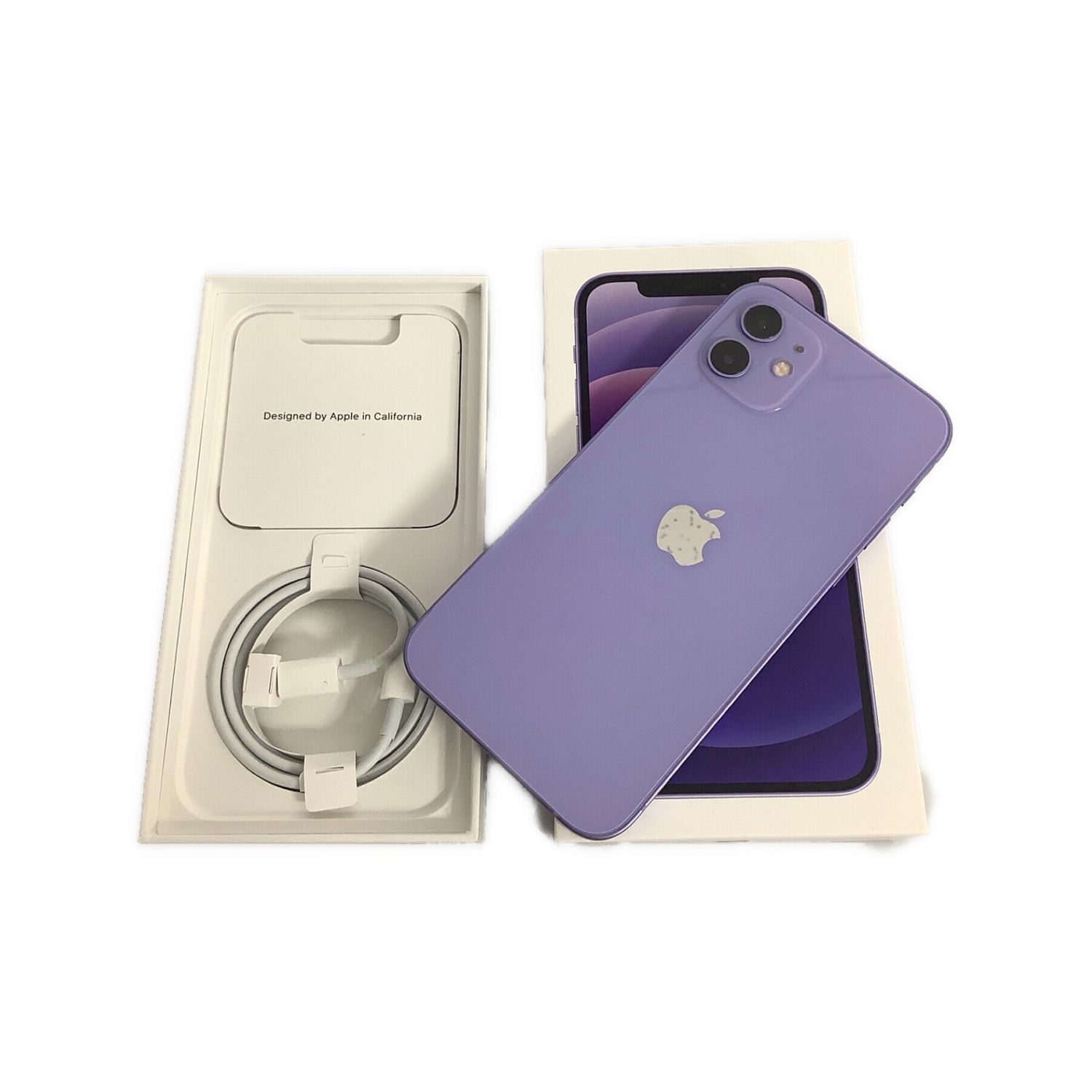 Apple iPhone 12 A2402 / MJNJ3J/A パープル 128GB SIMフリー 箱付き 美品 - 携帯電話、
