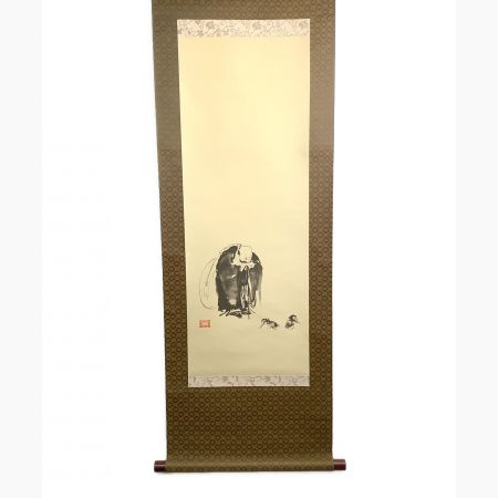 NEW 掛軸『宮本武蔵書画名品選』三幅対 絹本印刷 供箱 J115 - 美術品