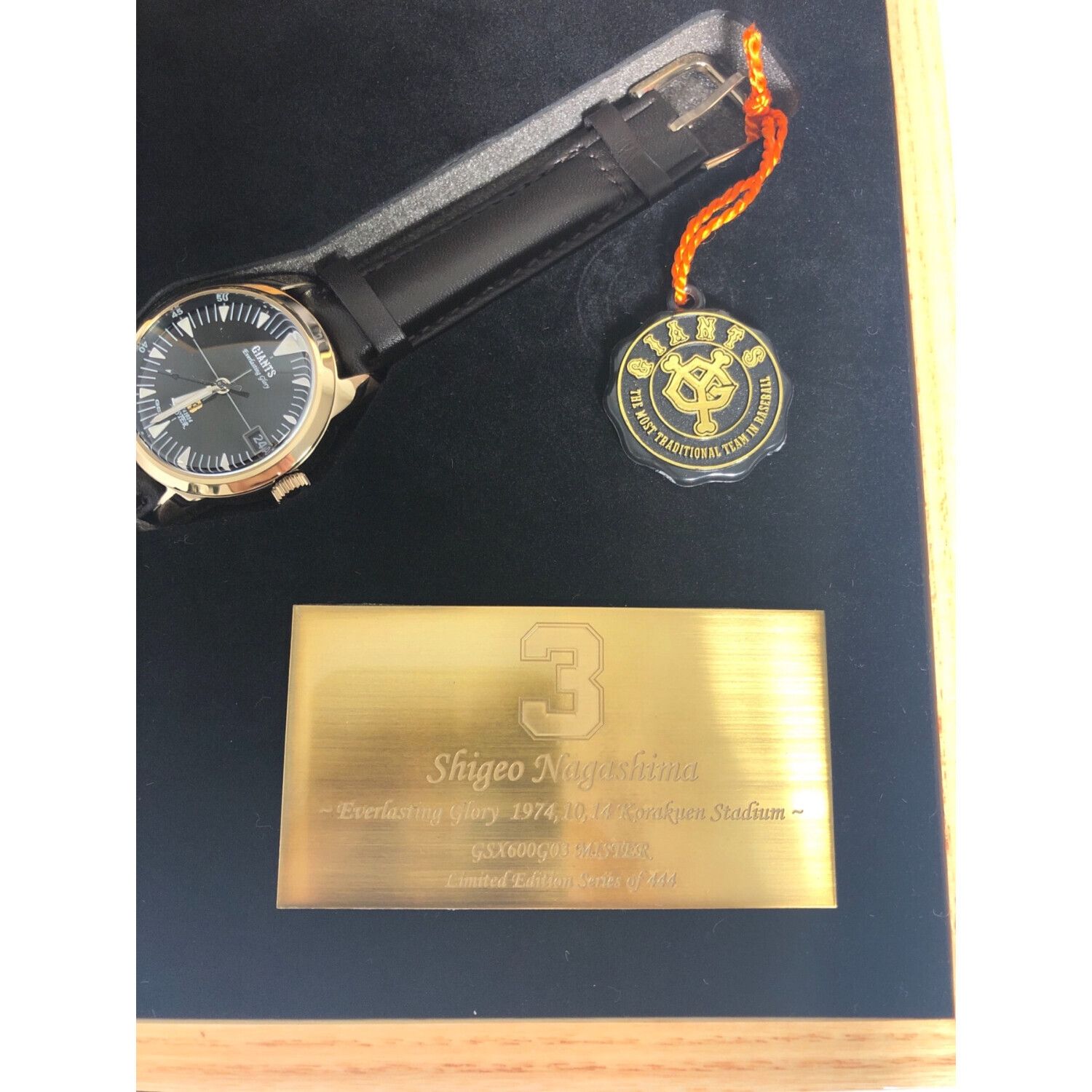 GSX (ジーエスエックス) 腕時計 ブラック 432/444 ミスターGIANTS長嶋