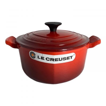 LE CREUSET (ルクルーゼ) 両手鍋 レッド 18cm/レッド/ココットダムール/ハート型
