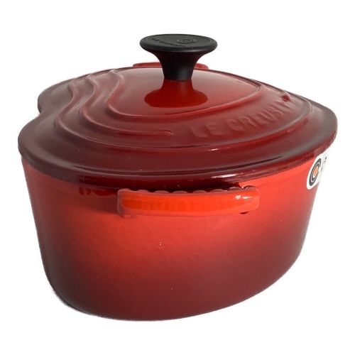 LE CREUSET (ルクルーゼ) 両手鍋 レッド 18cm/レッド/ココットダムール/ハート型｜トレファクONLINE