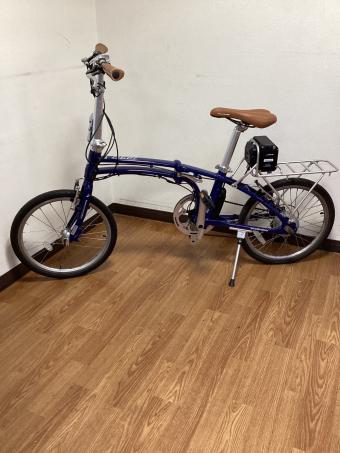 Daytona PotteringBike 電動アシスト自転車 20インチ ブルー×ブラウン バッテリー消耗は保証外 DE01G21050 DE01 ■ ■ ■ 抹消済み
