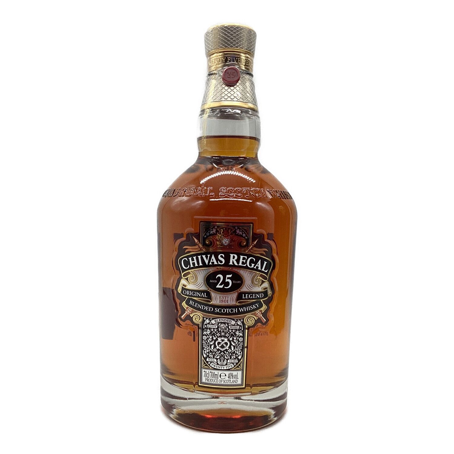 シーバスリーガル (CHIVAS REGAL) ウィスキー 1857727 700ml ギフトボックス 25年 未開封  スコットランド｜トレファクONLINE