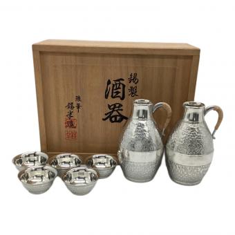 錫半 (スズハン) 酒器揃 浪華 徳利2・お猪口5セット