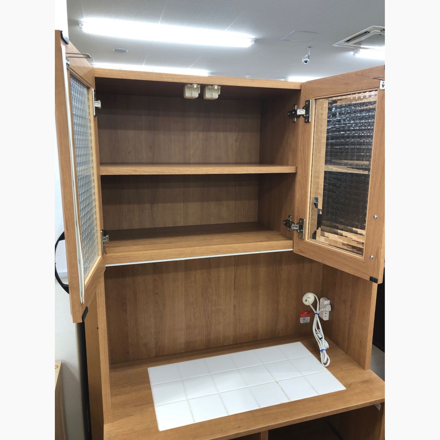株式会社ユーアイ 食器棚 ブラウン MADE IN JAPAN K-900HOPNA 