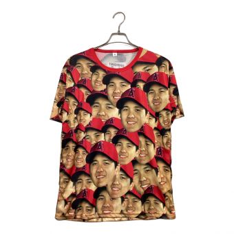 大谷翔平顔だらけTシャツ レッド