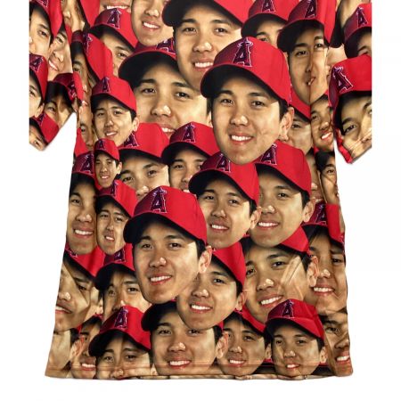 大谷翔平顔だらけTシャツ レッド｜トレファクONLINE