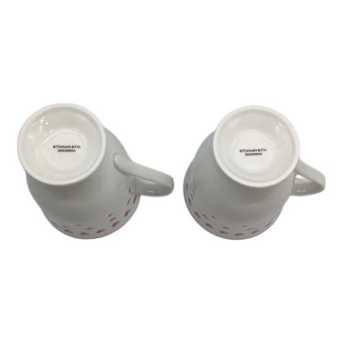 TIFFANY & Co. (ティファニー) ピンクハートマグ マグカップ 2Pセット