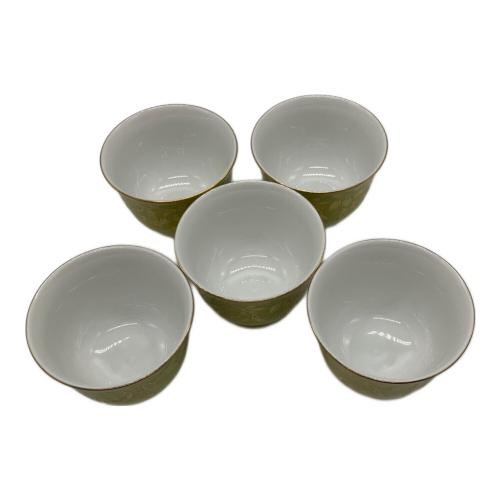 橘吉 (タチキチ) 茶器 萌葱金彩 急須1・湯呑み5セット