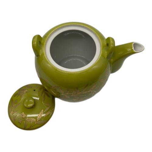 橘吉 (タチキチ) 茶器 萌葱金彩 急須1・湯呑み5セット