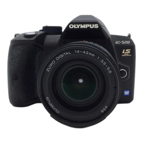OLYMPUS (オリンパス) デジタル一眼レフカメラ レンズキット 表面ヨゴレ有・動作確認済み E-520 1000万画素(有効画素) フォーサーズ 専用電池 コンパクトフラッシュ対応 100～1600 G26510019