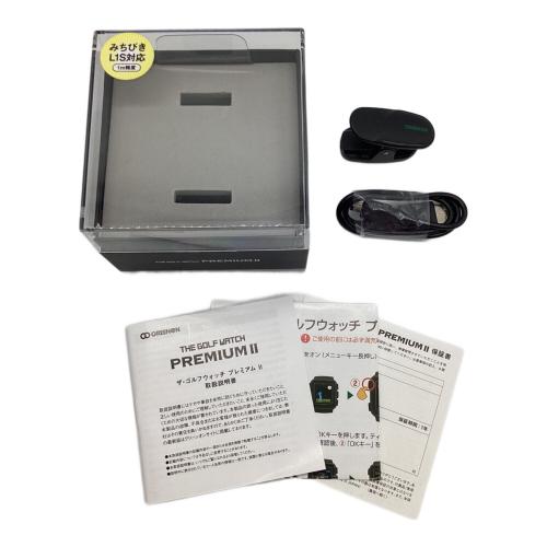 GREENON (グリーンオン) ゴルフGPSナビ ブラック THE GOLF WATCH PREMIUM 2 G014B