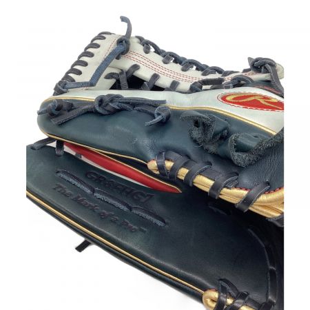 RAWLINGS (ローリングス) 軟式グローブ ネイビー×レッド HOH GOLD 外野