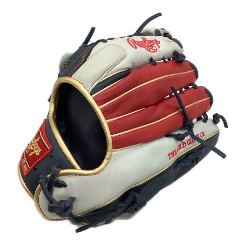 RAWLINGS (ローリングス) 軟式グローブ ネイビー×レッド HOH GOLD 外野用 左投げ用 GR8FHG7