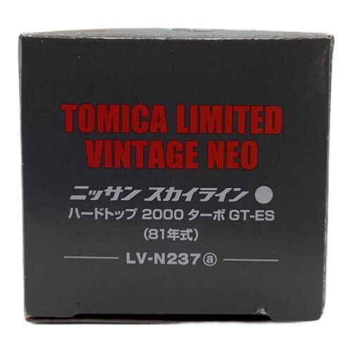 TOMY (トミー) トミカ トミカリミテッドヴィンテージネオ LV-N237a 日産スカイライン2000ターボGT-ES(白)