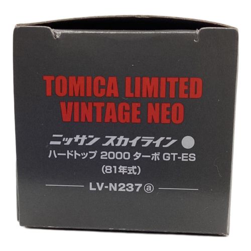 TOMY (トミー) トミカ トミカリミテッドヴィンテージネオ LV-N237a 日産スカイライン2000ターボGT-ES(白)