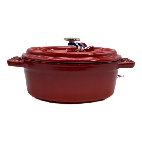 Staub (ストウブ) ホーロー鍋 レッド 40509-807 ココット オーバル チェリー