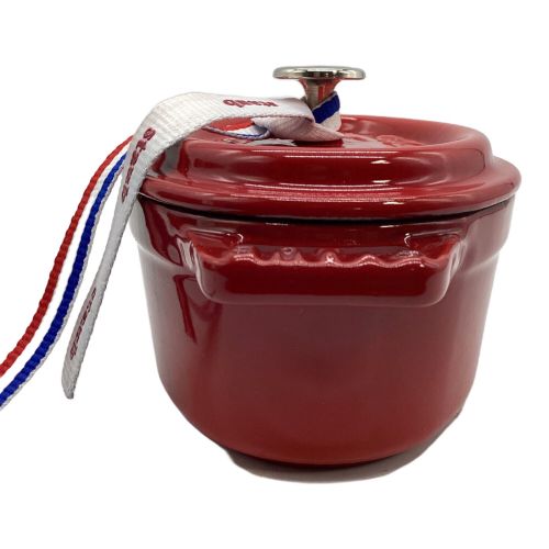 Staub (ストウブ) ホーロー鍋 レッド 40509-807 ココット オーバル チェリー