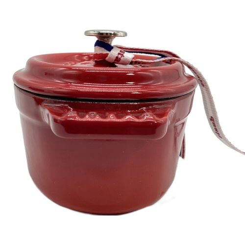 Staub (ストウブ) ホーロー鍋 レッド 40509-807 ココット オーバル チェリー