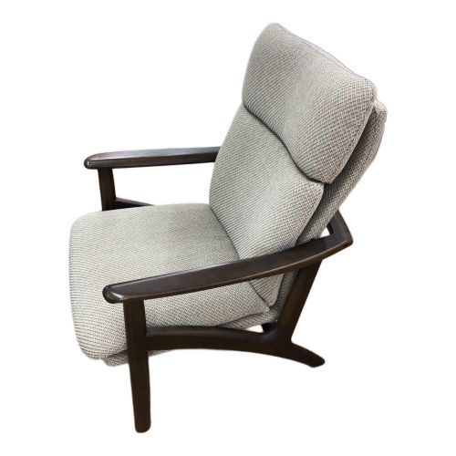 浜本工芸 (ハマモトコウゲイ) リクライニングチェアー グレー×ブラウン 204 No.8000