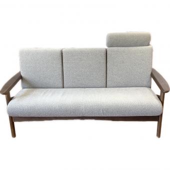 浜本工芸 (ハマモトコウゲイ) 3人掛けソファー グレー×ブラウン 204 S-3900