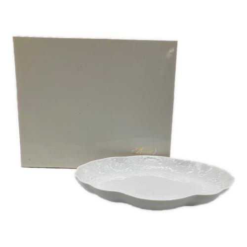 Herend (ヘレンド) オーバルディッシュ ※保管ヨゴレ有 バロックホワイト