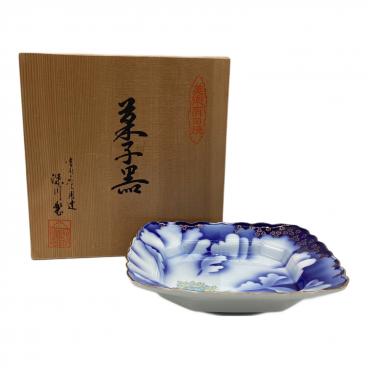 深川製磁 マーガレット柄小丼 椀 2個セット 箱付 新品］深川製